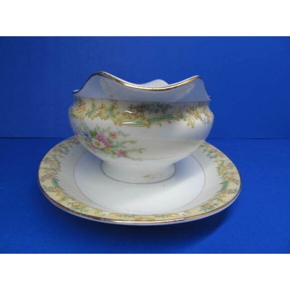 Noritake 587 Gramatan Gravy Boat With Attached Underplate In Very Good Condition - Picture 7 of 12